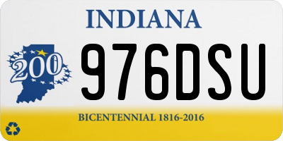IN license plate 976DSU