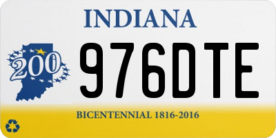 IN license plate 976DTE