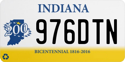IN license plate 976DTN