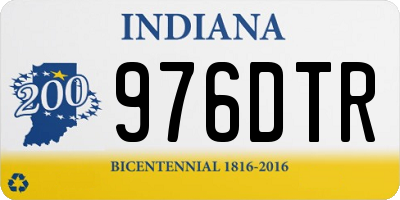 IN license plate 976DTR