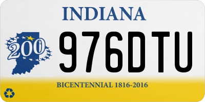 IN license plate 976DTU
