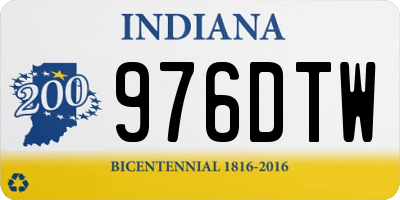 IN license plate 976DTW