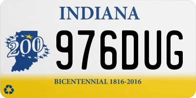 IN license plate 976DUG