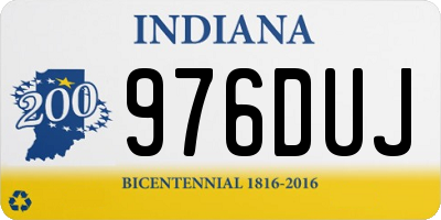 IN license plate 976DUJ