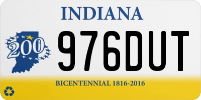 IN license plate 976DUT