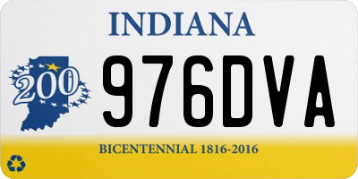 IN license plate 976DVA