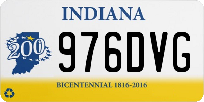 IN license plate 976DVG