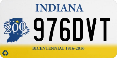 IN license plate 976DVT