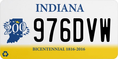 IN license plate 976DVW