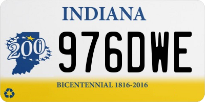 IN license plate 976DWE