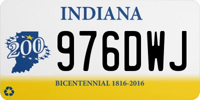IN license plate 976DWJ