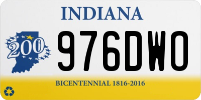 IN license plate 976DWO