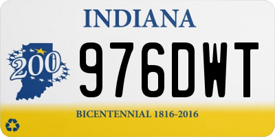 IN license plate 976DWT