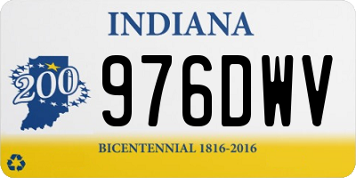 IN license plate 976DWV