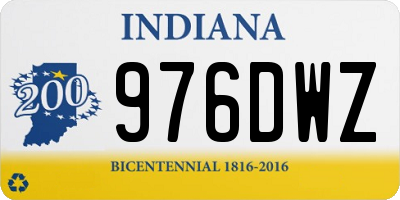 IN license plate 976DWZ
