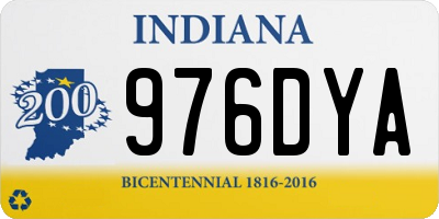 IN license plate 976DYA