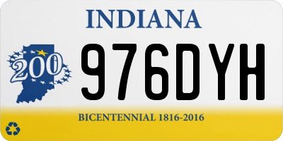 IN license plate 976DYH