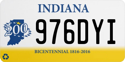 IN license plate 976DYI
