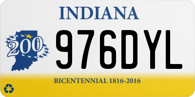IN license plate 976DYL