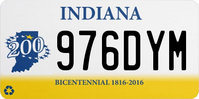 IN license plate 976DYM