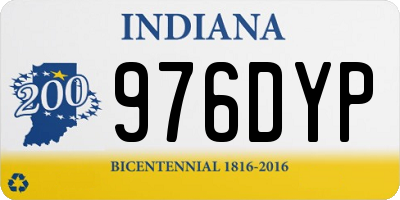 IN license plate 976DYP