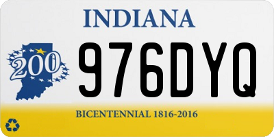 IN license plate 976DYQ