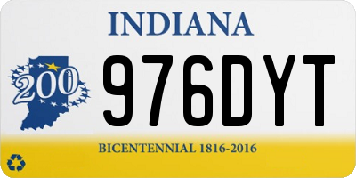 IN license plate 976DYT
