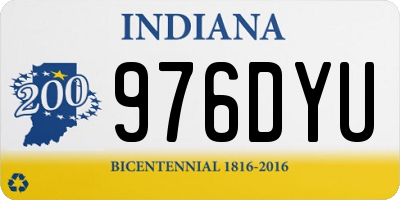 IN license plate 976DYU