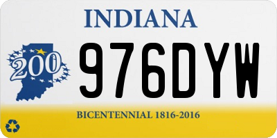 IN license plate 976DYW