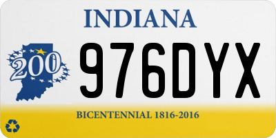 IN license plate 976DYX