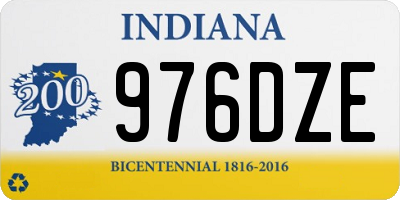 IN license plate 976DZE