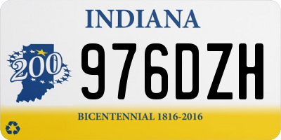 IN license plate 976DZH