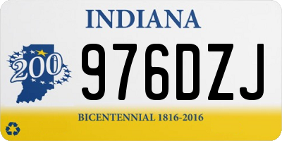 IN license plate 976DZJ