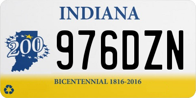 IN license plate 976DZN