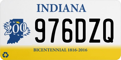 IN license plate 976DZQ