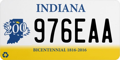 IN license plate 976EAA