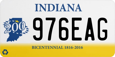IN license plate 976EAG