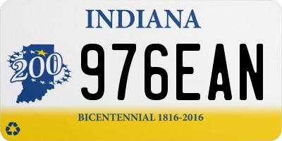 IN license plate 976EAN