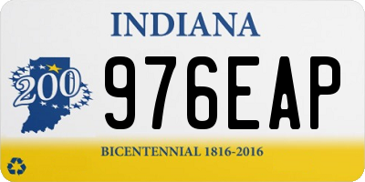 IN license plate 976EAP