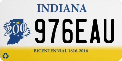 IN license plate 976EAU
