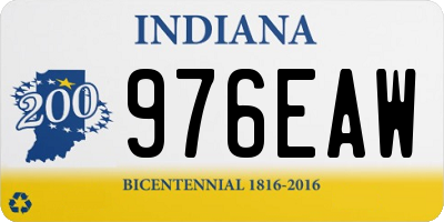 IN license plate 976EAW