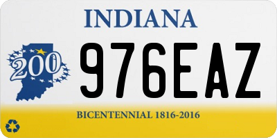 IN license plate 976EAZ