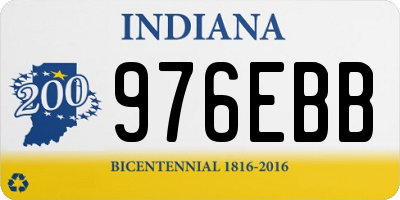 IN license plate 976EBB