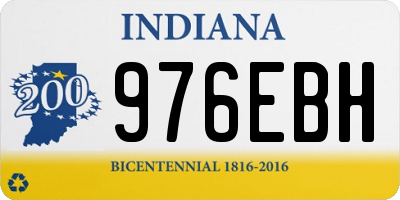 IN license plate 976EBH