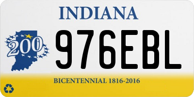 IN license plate 976EBL