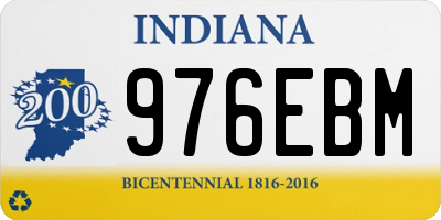 IN license plate 976EBM