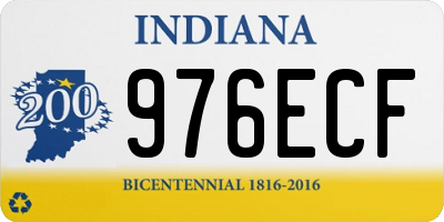 IN license plate 976ECF
