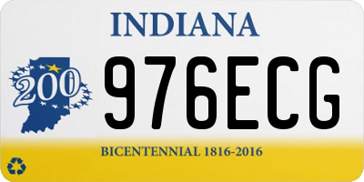 IN license plate 976ECG