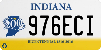 IN license plate 976ECI