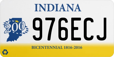 IN license plate 976ECJ